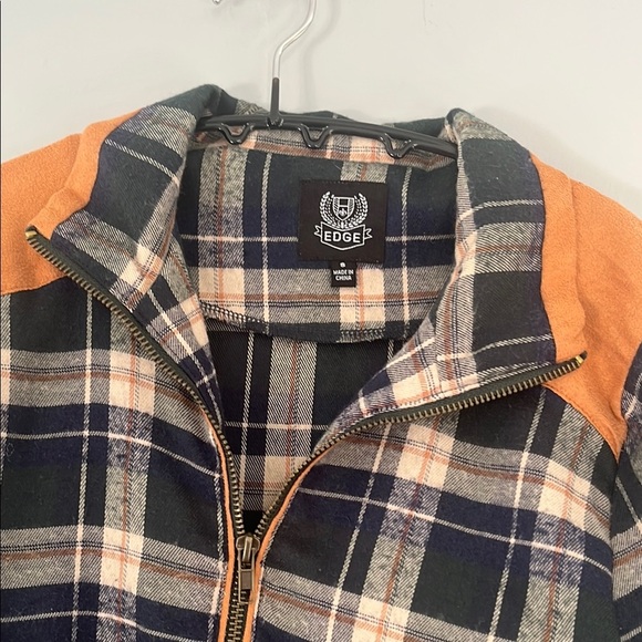 Edge Navy Plaid Jacket with Cream Stripes - Picture 6 of 7